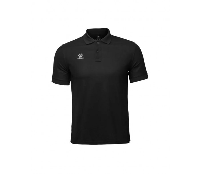 Футболка-поло KELME Short sleeve polo shirt, чёрный p.XXL